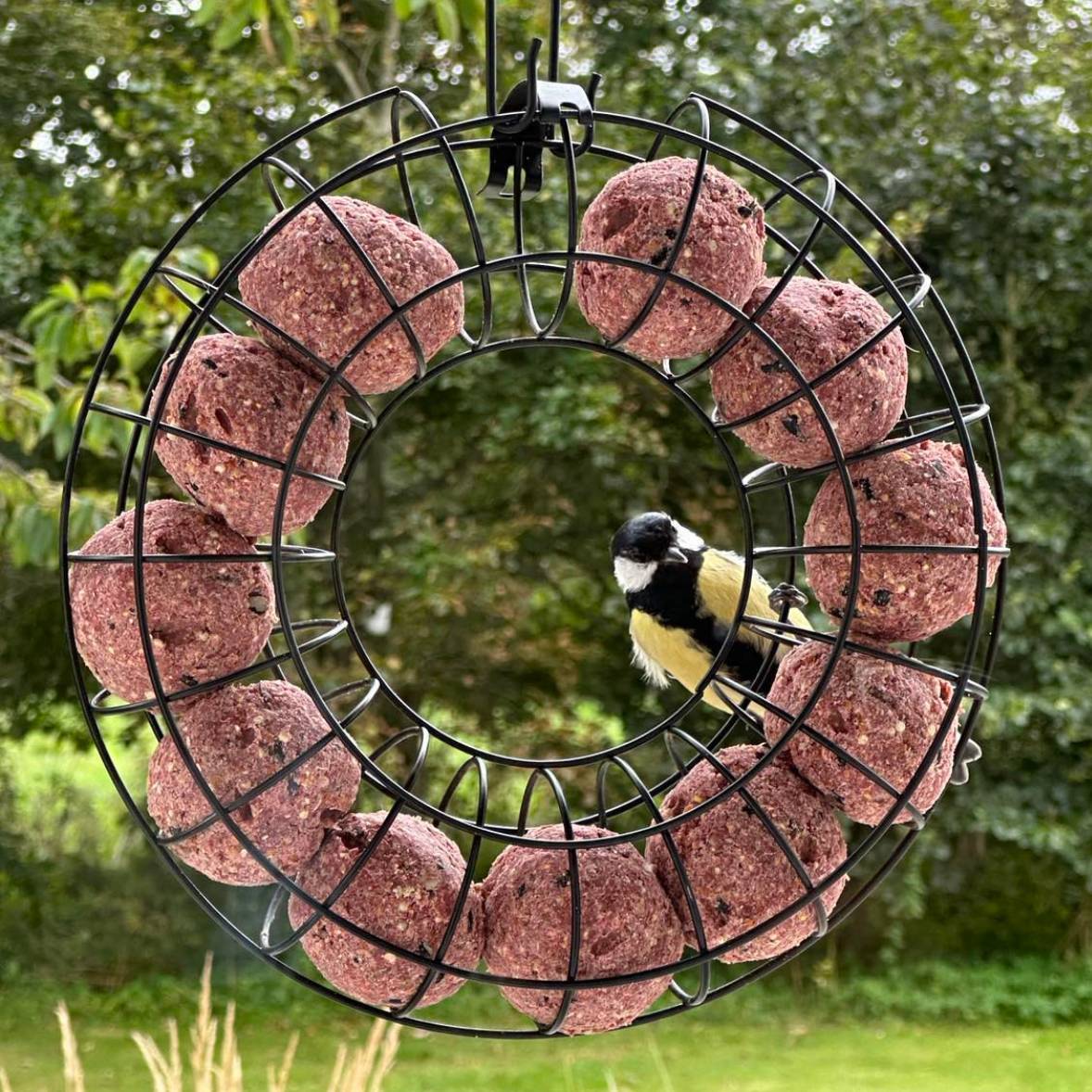 Couronne pour boules de graisse, métal noir