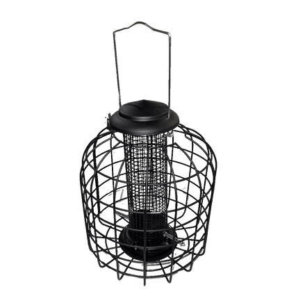 Mangeoire à cacahuètes et autres noix avec grille de protection